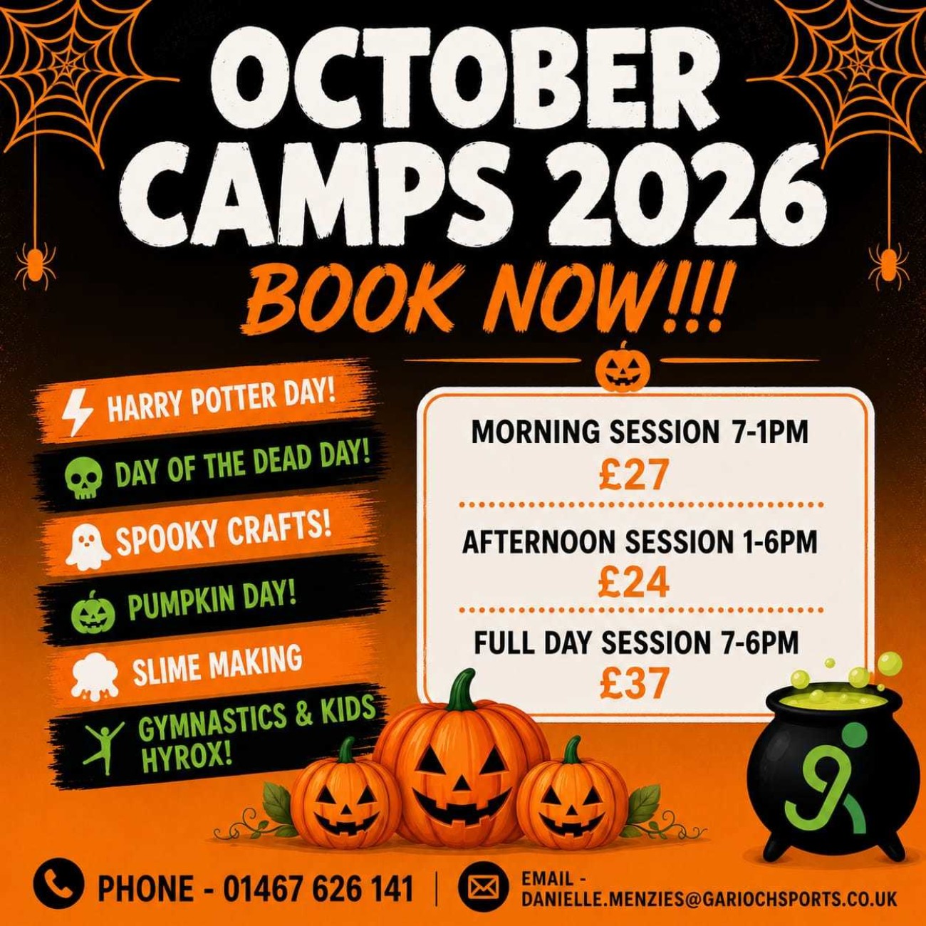 Kids October Holiday Camps 2027