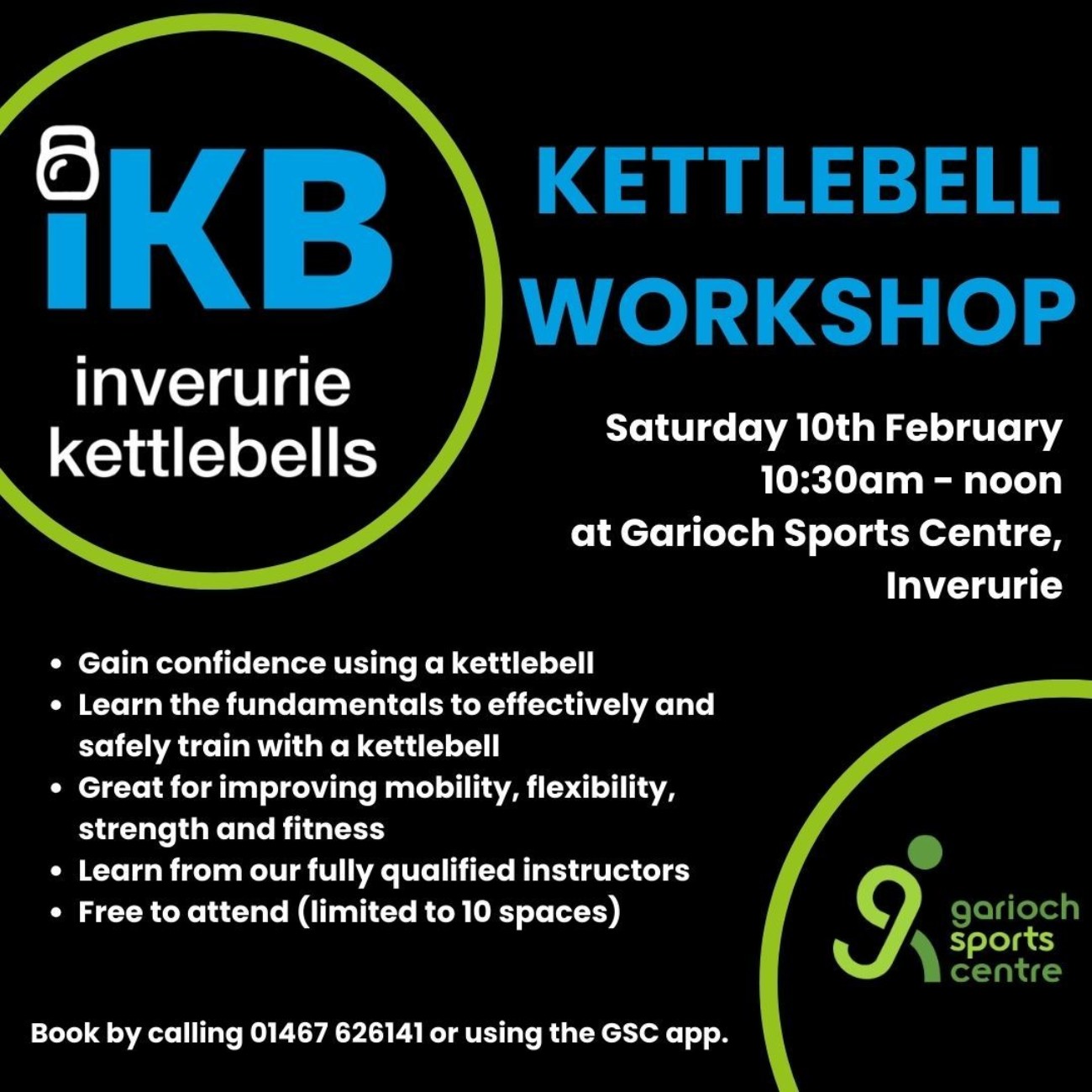FREE Kettlebell Workshop - Saturday 10th Feb 2024