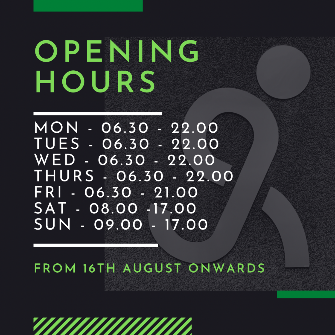 Updated Opening Hours