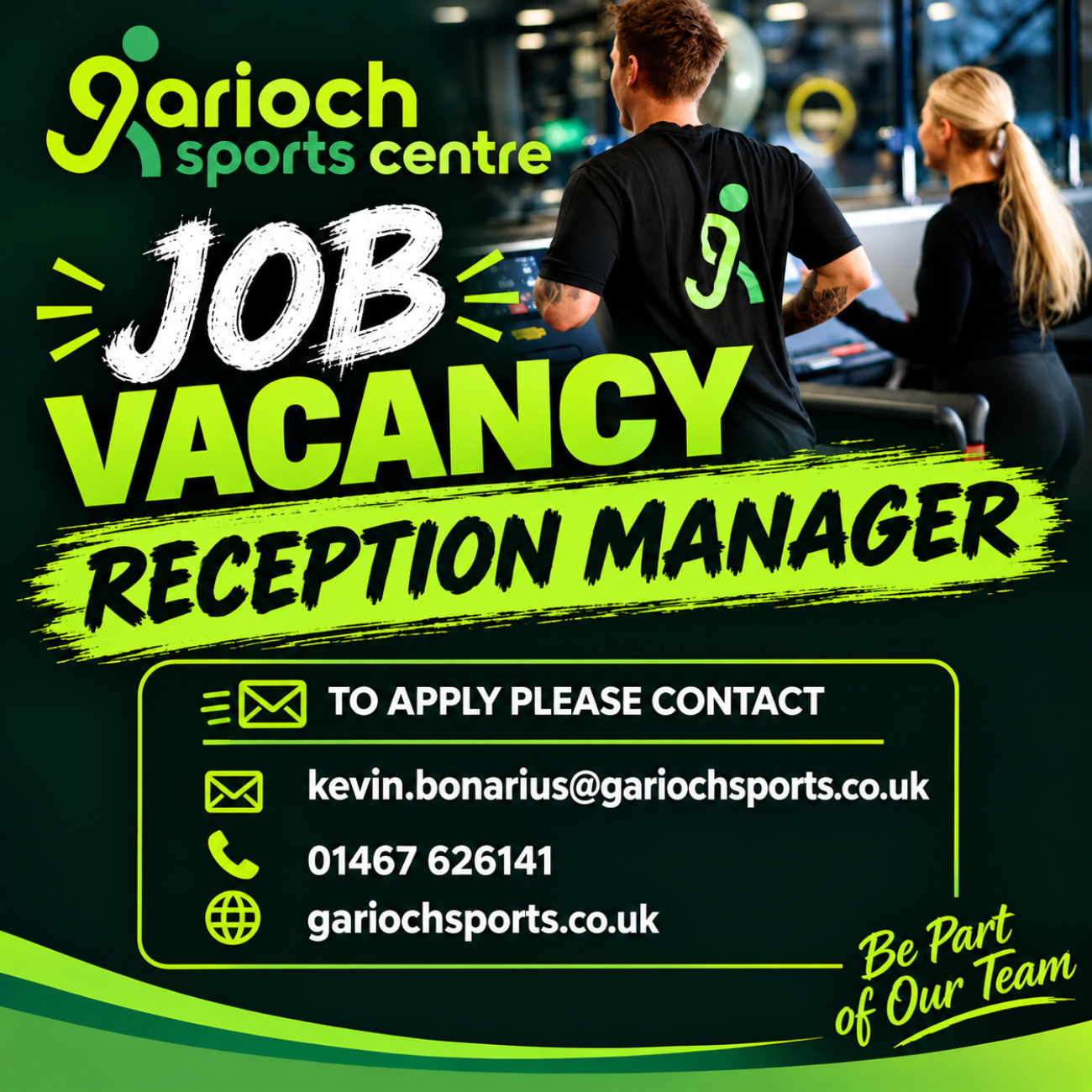 Job Vacancy - Reception Manager