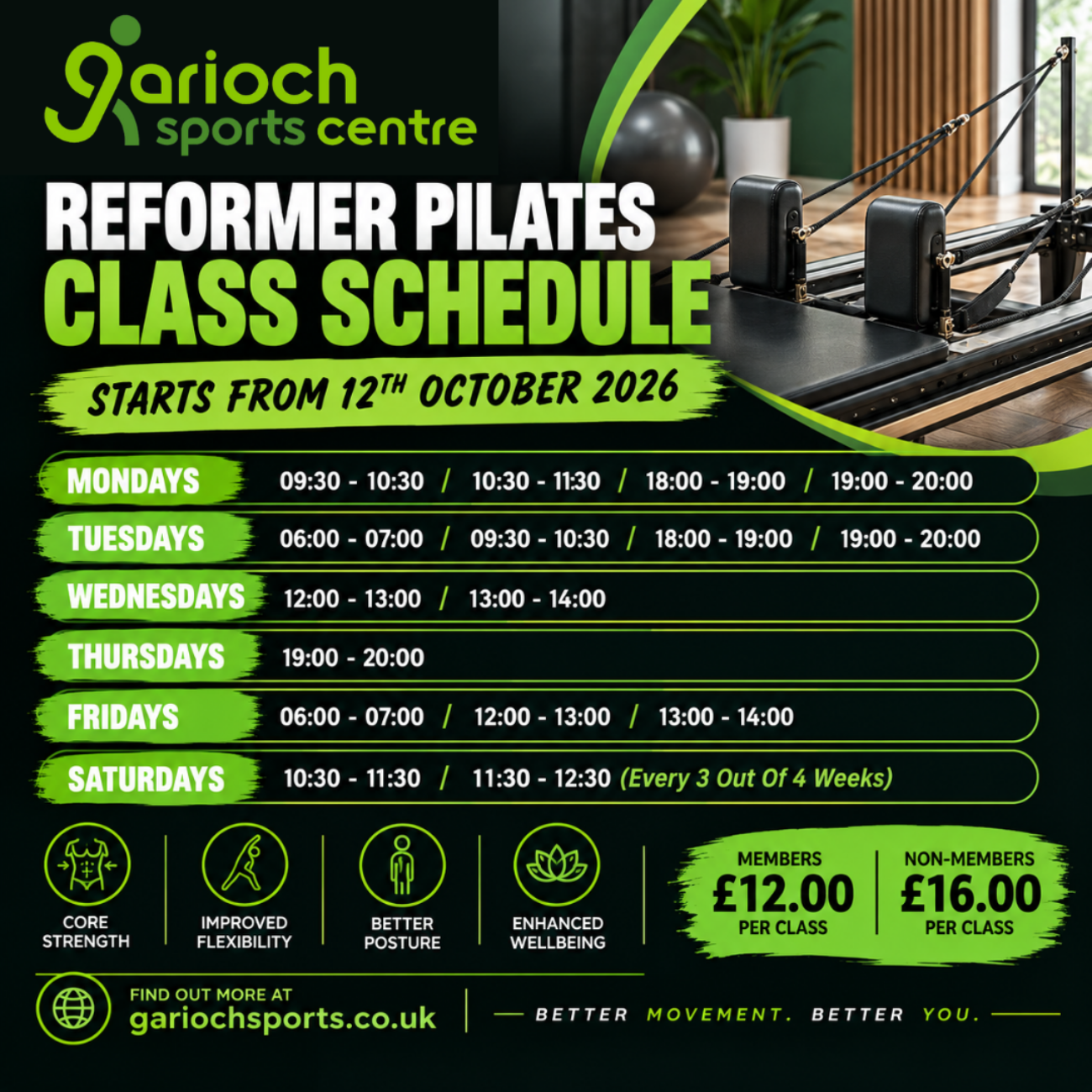 Reformer Pilates Arrives @ GSC!