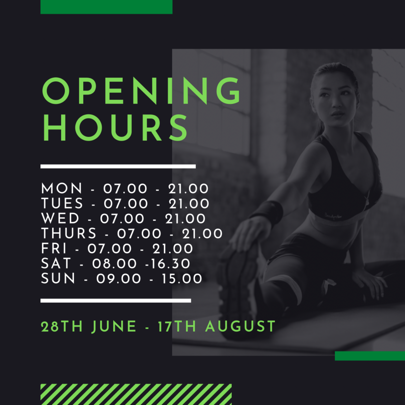 Summer Opening Hours