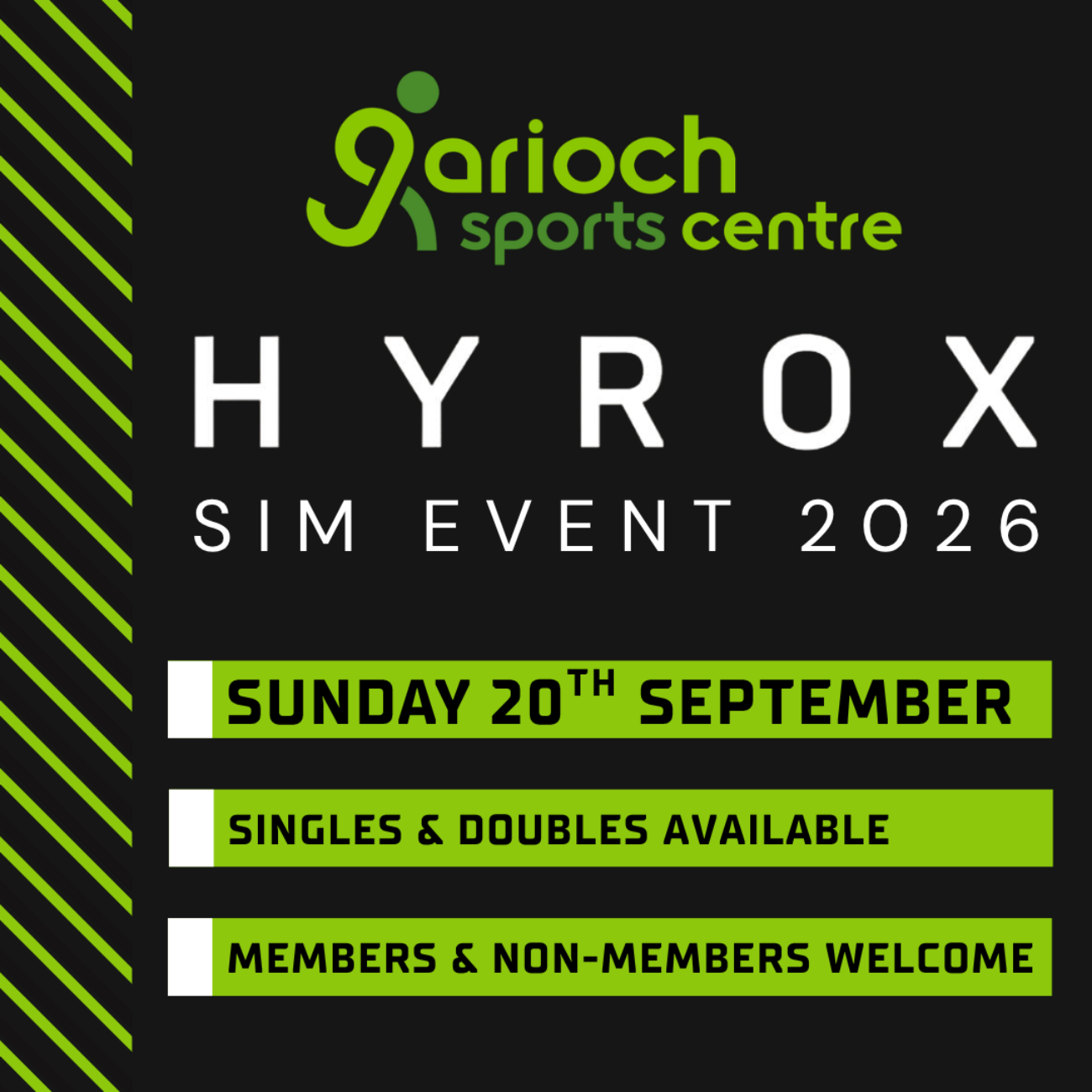 HYROX SIM 4.0 Sunday 20th September