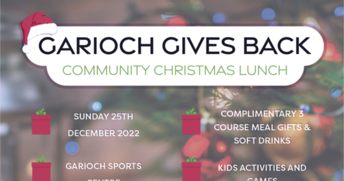 Garioch Gives Back - Community Christmas Lunch