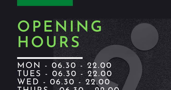 Updated Opening Hours